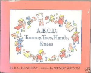 A,B,C,D, Tummy, Toes, Hands, Knees